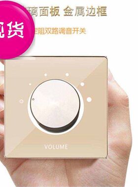 调音开关音控面板背景音乐定阻e喇叭音量控制双声道调节旋钮双路t