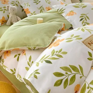 0洗棉人毛被套单件150x200x23水单独被罩单磨被单1.5米非全棉纯棉