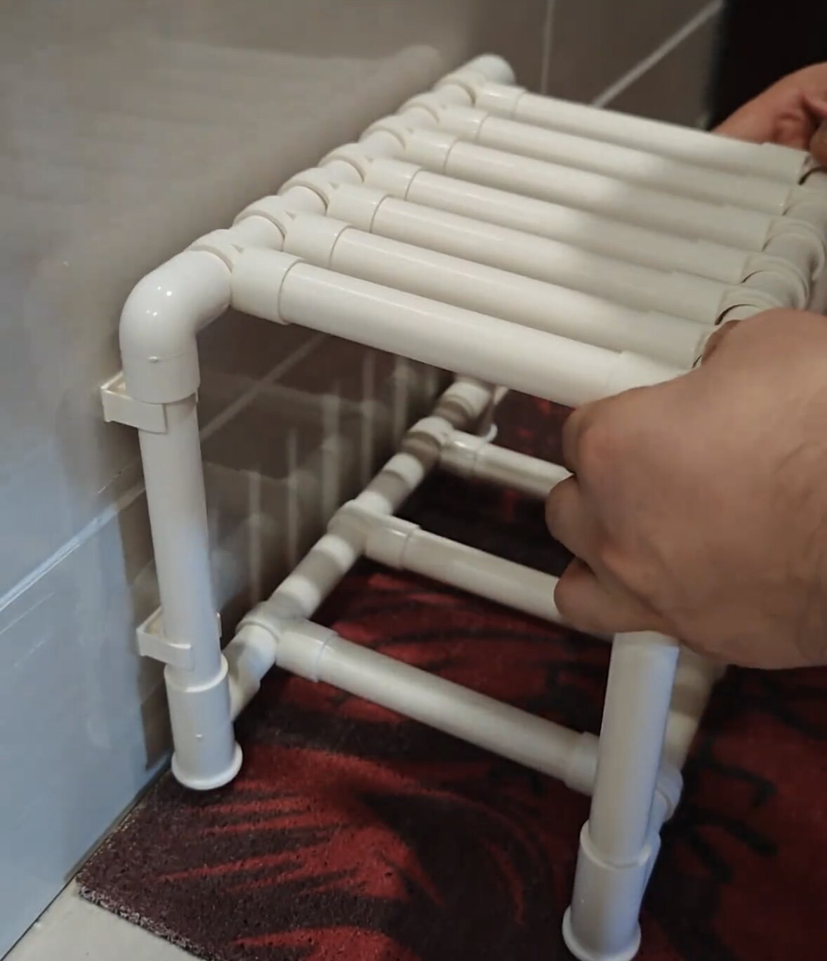 DIY创意pvc手工组装凳子手工塑料椅子幼儿园作业旧物改造创意制作