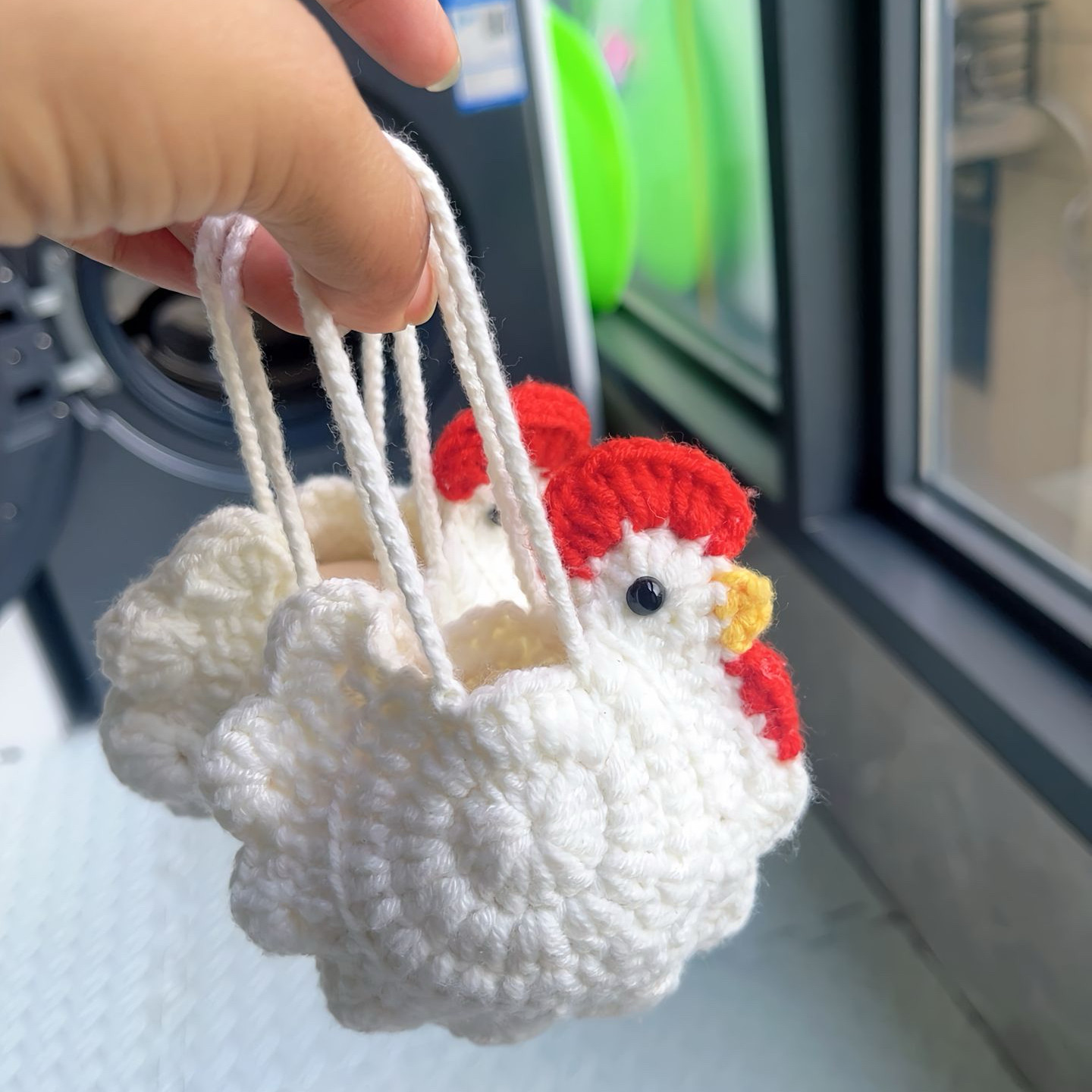 可爱趣味自制diy小鸡母鸡鸡蛋兜端午蛋兜手工材料包钩织毛线