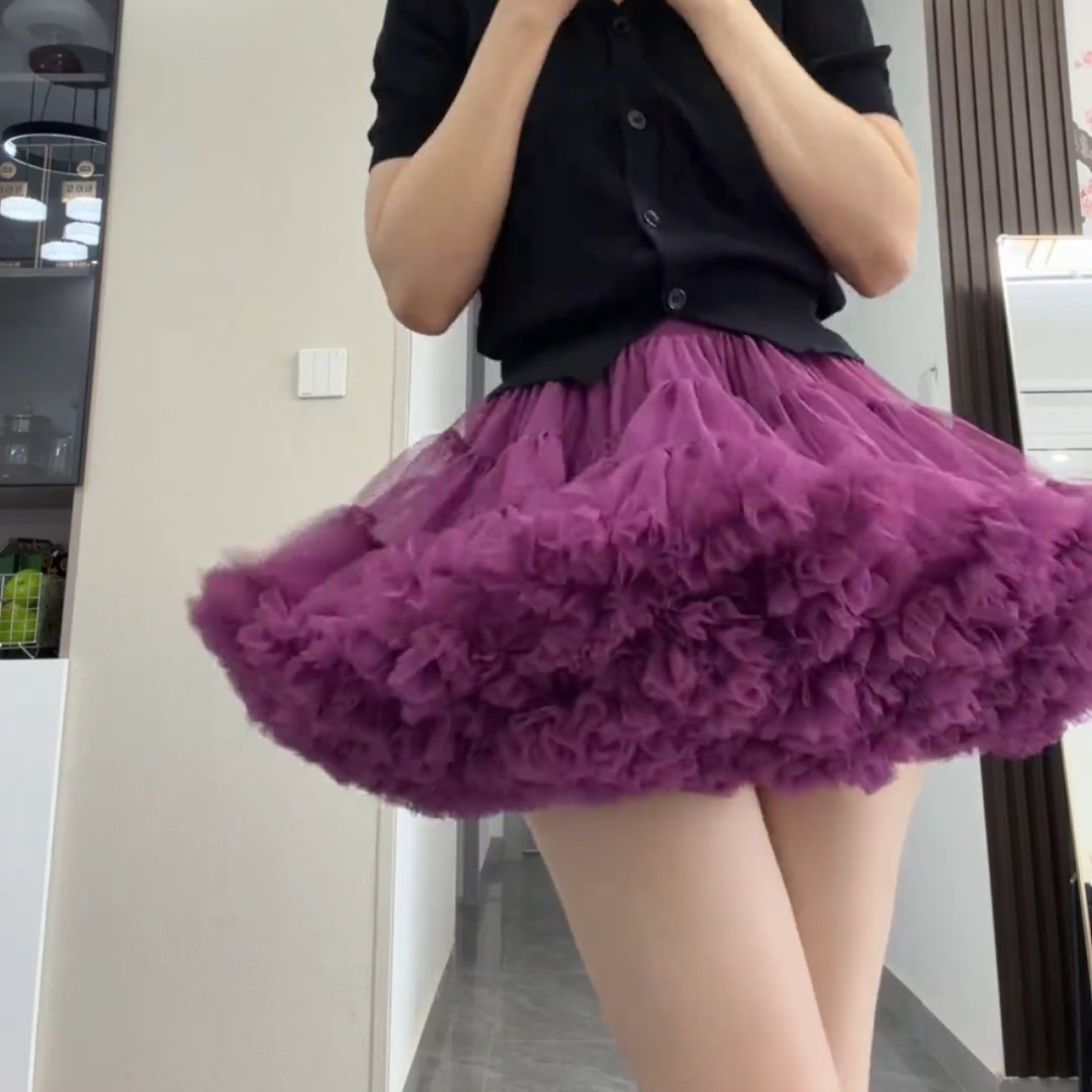 新款芭蕾舞风加蓬tutu裙女宝生日女童半身裙春夏季新款蓬蓬裙