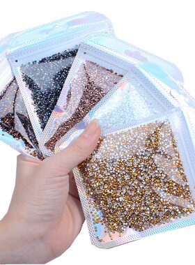 树脂钻果冻彩色AB23456mm发夹手工贴钻片奶油胶diy平底树脂美甲钻