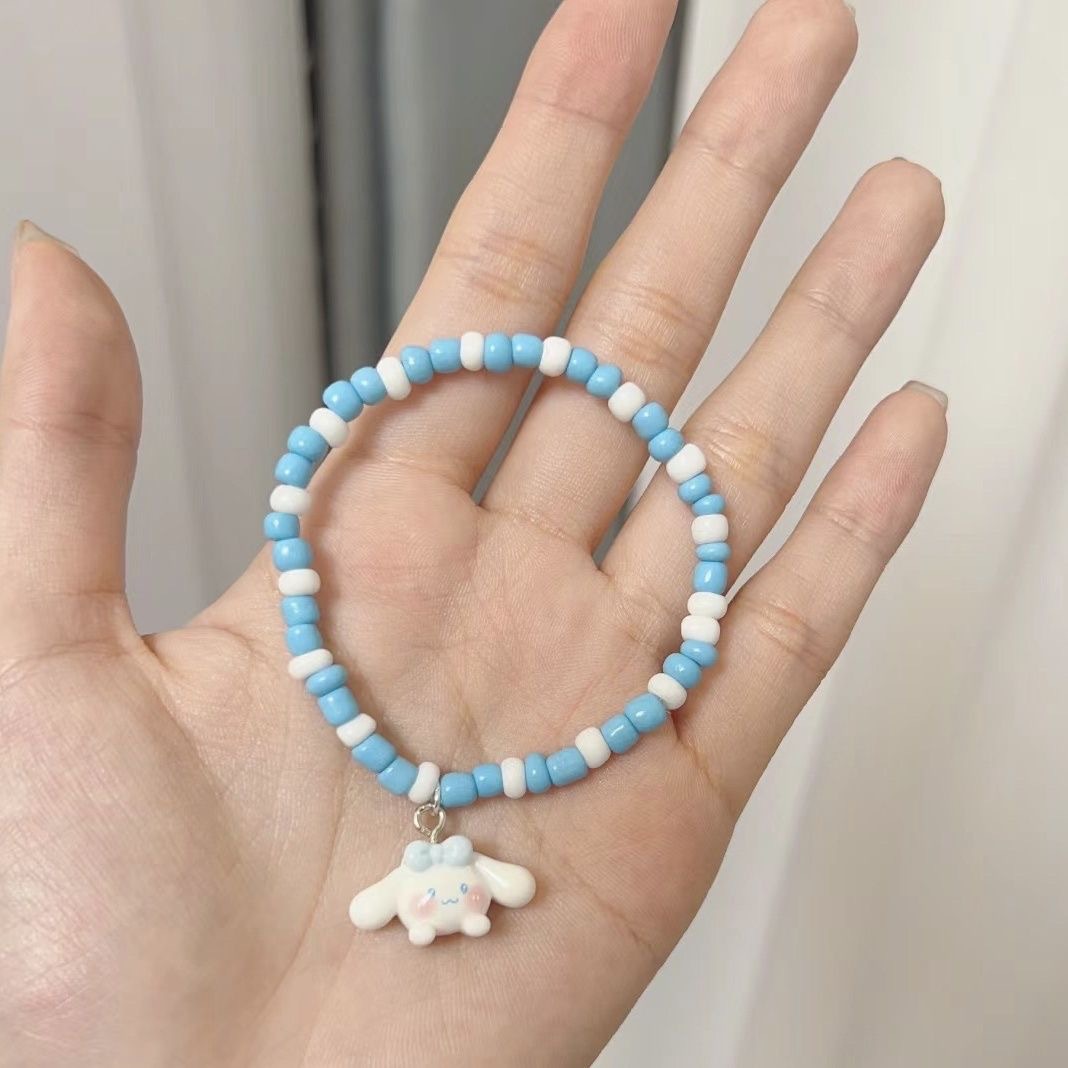 loopy手链可爱ins小众凯蒂猫玉贵狗美乐蒂库洛米学生闺蜜情侣