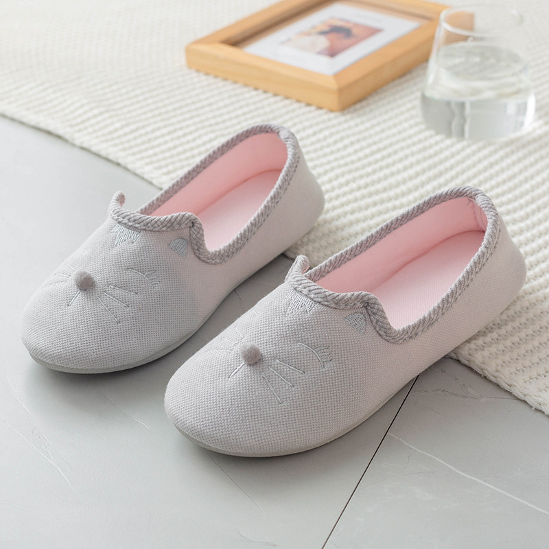 月子鞋春秋包跟软底家居鞋夏季薄款室内地板拖鞋防滑产后孕妇拖鞋,居家布艺,居家棉拖/棉鞋,淘宝优惠券,粉丝福利购,淘宝优惠卷