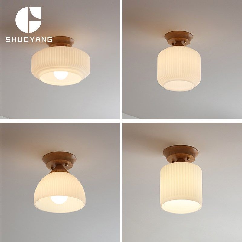 2025新款过道灯走廊北欧原木底座玄关吸顶灯简约创意入户门厅灯具,家装灯饰光源,厨卫/阳台/玄关/过道吸顶灯,淘宝优惠券,粉丝福利购,淘宝优惠卷