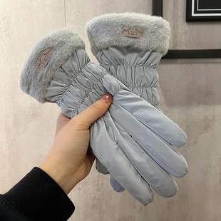 手套女冬季 2024新款 加绒加厚防水保暖触屏防风防T寒电动车骑行手