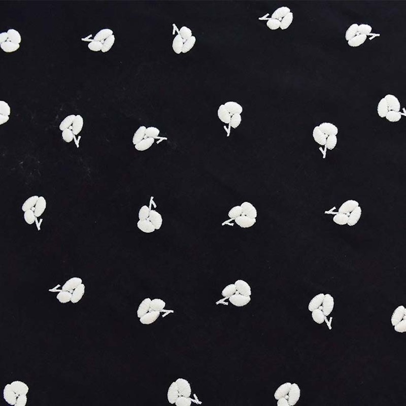 厂家供应 棉麻电脑绣绣花布 箱包抱枕桌布植物花型绣花面料