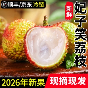 广西灵山妃子笑荔枝新鲜现摘糯米桂糍味白糖香当季水果整箱