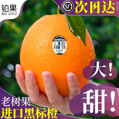 顺丰礼盒10斤进口黑标脐橙3107新鲜橙子当季水果现摘孕妇整箱包邮