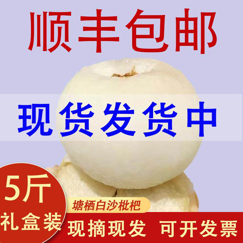 正宗杭州塘栖枇杷白沙枇杷白玉琵琶果新鲜当季水果甜塘西软条枇杷