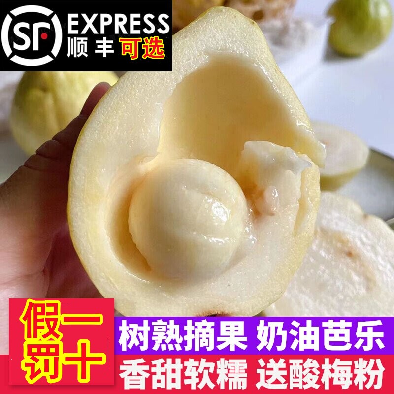 福建软糯奶油芭乐新鲜大果5斤当季低糖水果包邮白心巴软心番石榴