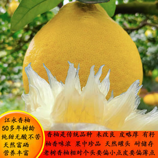 柚子湖南江永香柚沙田柚瑶山老树柚新鲜纯甜不酸永州湘超冠军助农