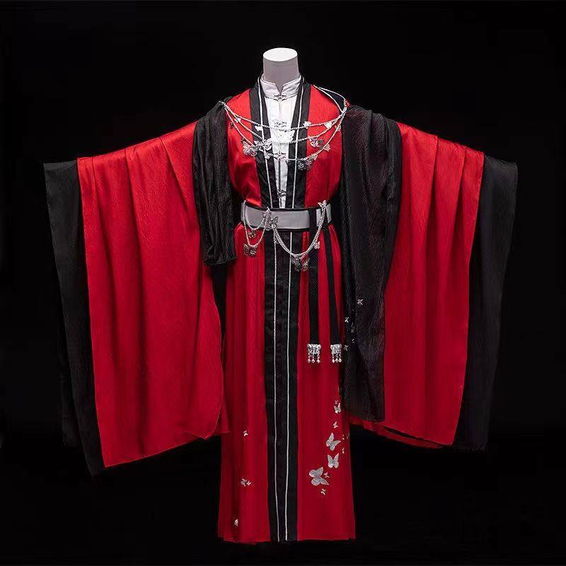 天宫赐福花城cos服少年三郎 红衣鬼王cosplay古装汉服幽冥曲配饰