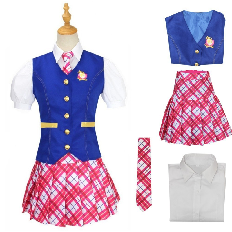 真人电影芭比cos服公主学院校服德兰西Barbie连衣裙cosplay服装
