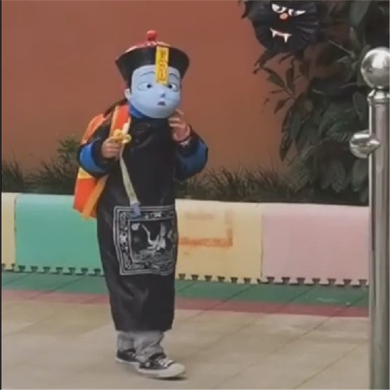 万圣节儿童cos服装抖音同款萌宝僵尸3岁宝宝表演服哈利波特演出服