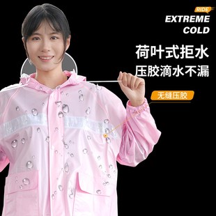 雨衣 雨衣雨裤 套装 女款 全身防暴雨加厚成人防水口袋骑行户外分体式