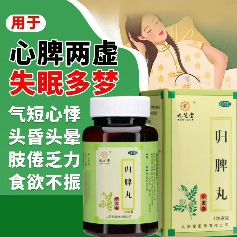 益气健脾养血安神 心脾两虚 失眠头昏肢倦食欲差九芝堂归脾丸120g