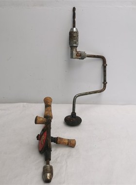 双向齿轮老摇臂手摇钻老工具收藏民俗杂项橱窗装饰设计影视老物件