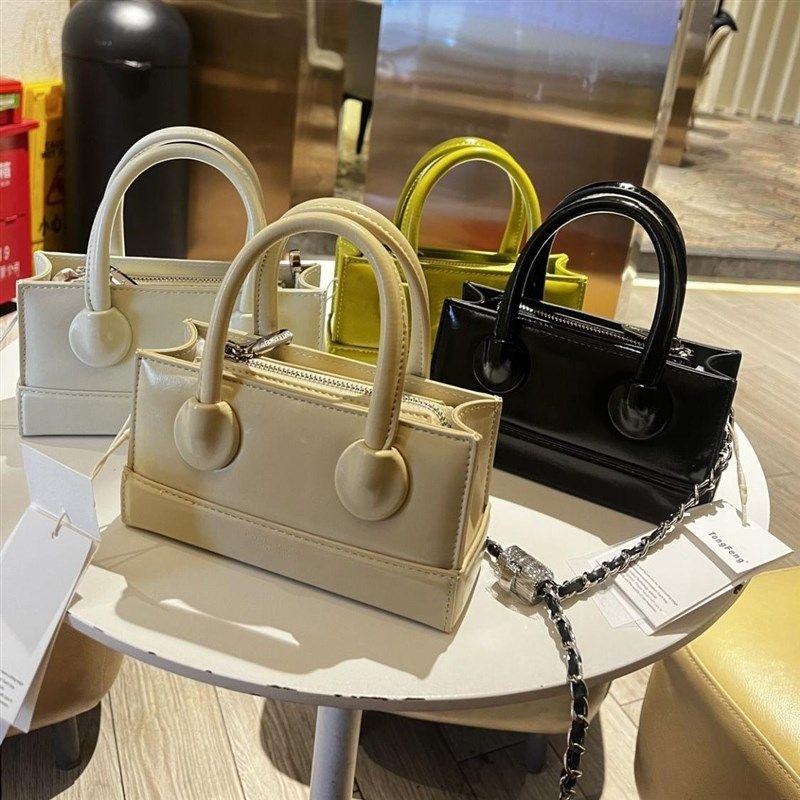 2022春季新款潮时尚糖果色小方包迷你手提小包链条单肩斜挎包女包