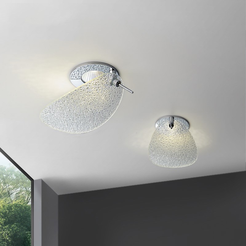 德国柏曼嵌入式玻璃筒灯 轻奢客厅天花灯家用射灯led灯具