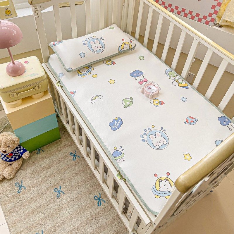 婴儿凉席定制儿童冰丝席幼儿园专用宝宝席子夏季凉感空调席午睡席