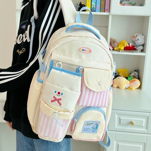 学院风可爱小众设计书包日系高中学生双肩包初中生小清新森系背包
