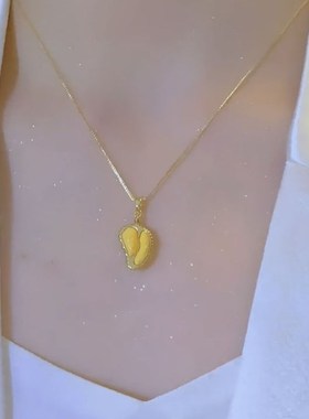 小众时尚设计感榴莲吊坠项链女2023新款网红气质轻奢个性百搭颈链