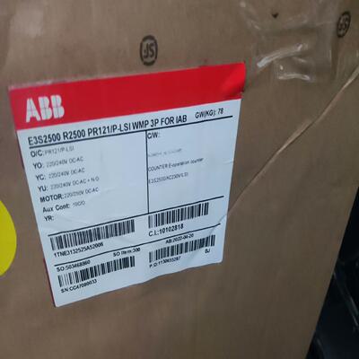 ABBE3S2500A框架断路器到货一台，高配，价格美丽。有【卡奥电