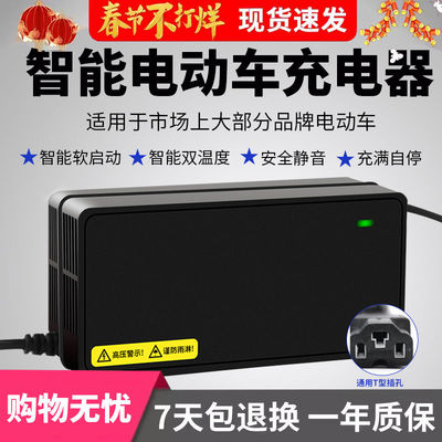 电动车电瓶充电器48V12AH20AH60V72V台铃爱玛雅迪电车三轮车