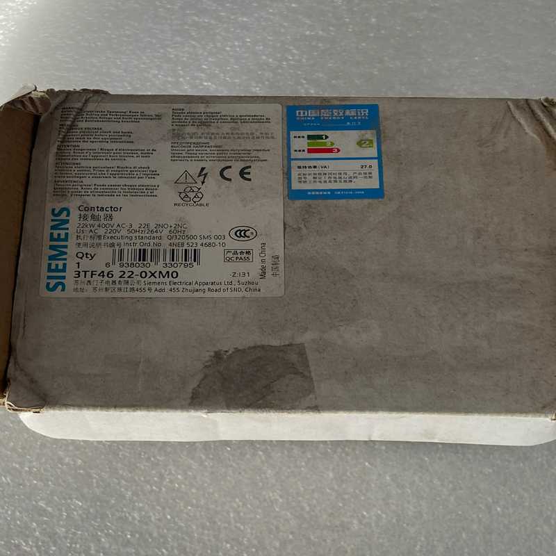 议~3TF46 22-0XM0 交流接触器 ,带包装