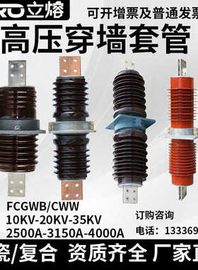 20-35KV户外高压陶瓷复合穿墙套管CWB-CWW-10/4000A-3150AFCB