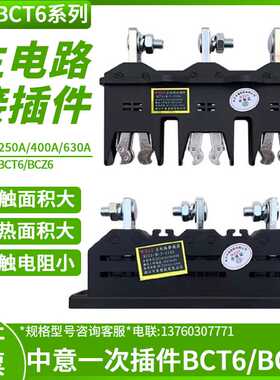 浙江中意塑胶WZZY主电路动插件 BCT6-B-3-400A250A630A BCZ6 CZ