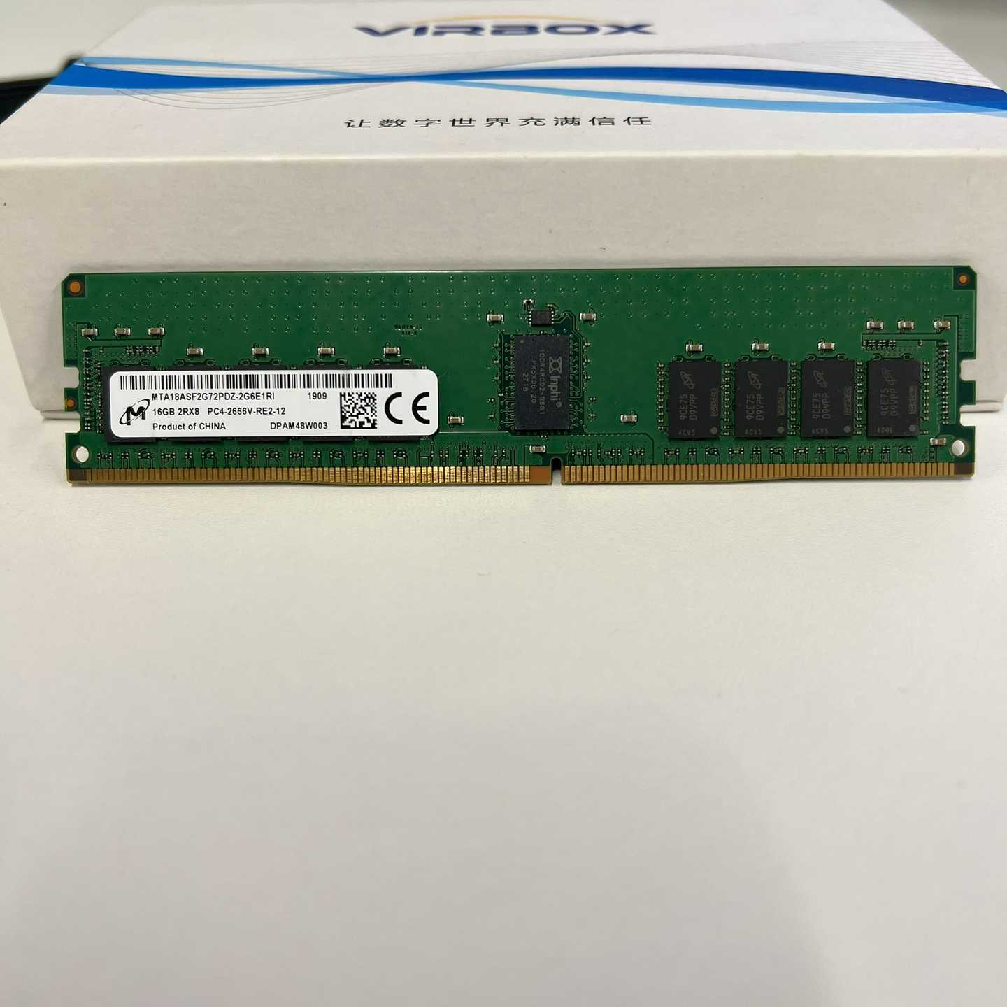 镁光16G 服务器内存条2Rx8 PC4-2666V-RE2【鑫鑫商铺】