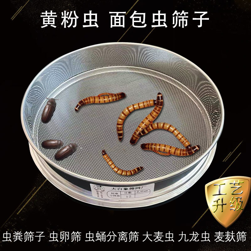 筛子黄粉虫粪筛网面包虫蛋白虫产卵筛虫蛹分离筛大麦虫粪过滤