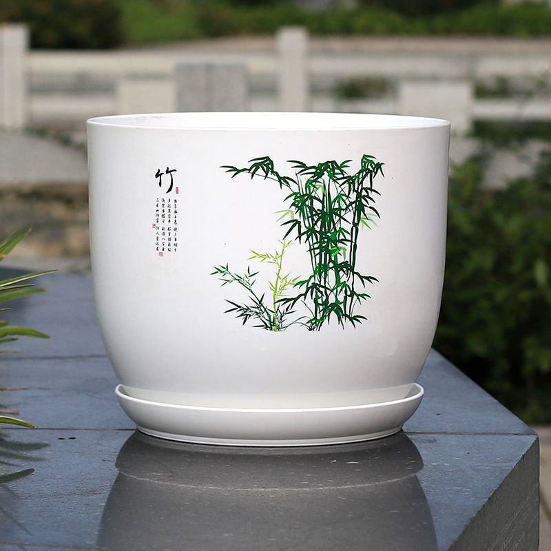 竹叶花盆塑料盆加厚耐用树脂花盆阳台盆栽绿植多肉绿萝大花盆,鲜花速递/花卉仿真/绿植园艺,花盆,淘宝优惠券,粉丝福利购,淘宝优惠卷