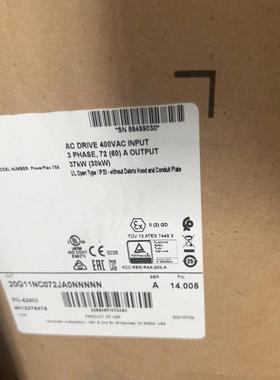(询价)AB罗克韦尔变频器PF755，20G11NC072JA0NN