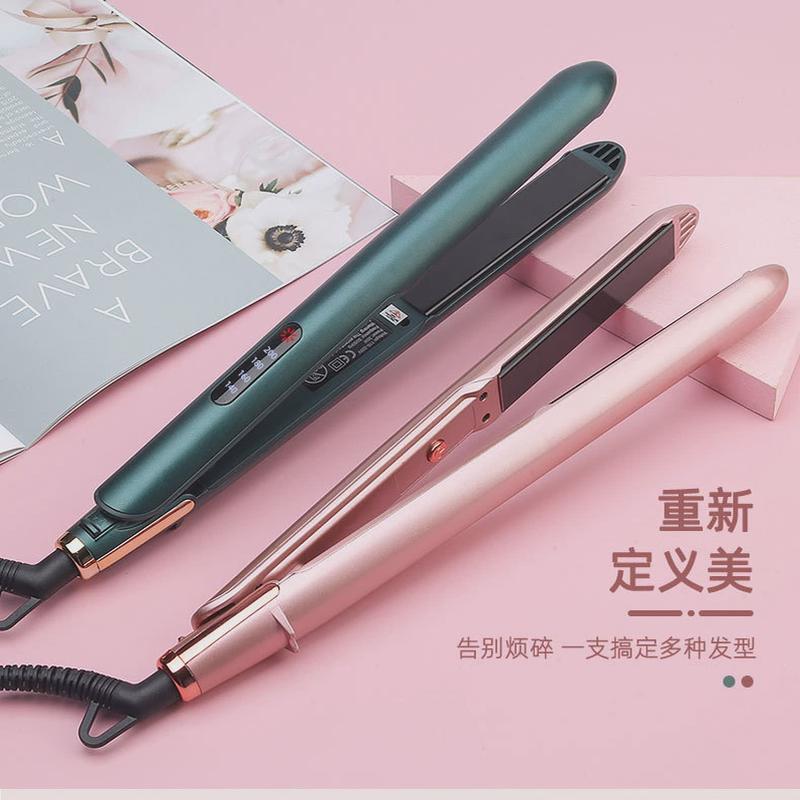 家用电夹板直发卷发两用卷发棒器烫发棒理发店专用拉直板熨板厂家
