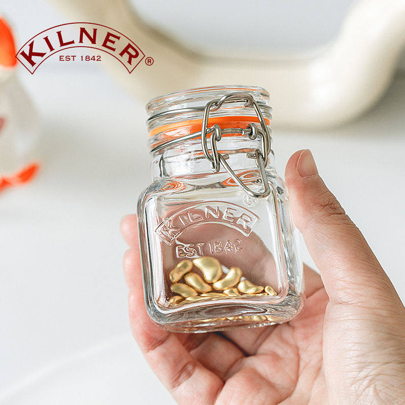 金豆豆收纳瓶英国kilner储存黄金小瓶子玻璃罐高级透明迷你密