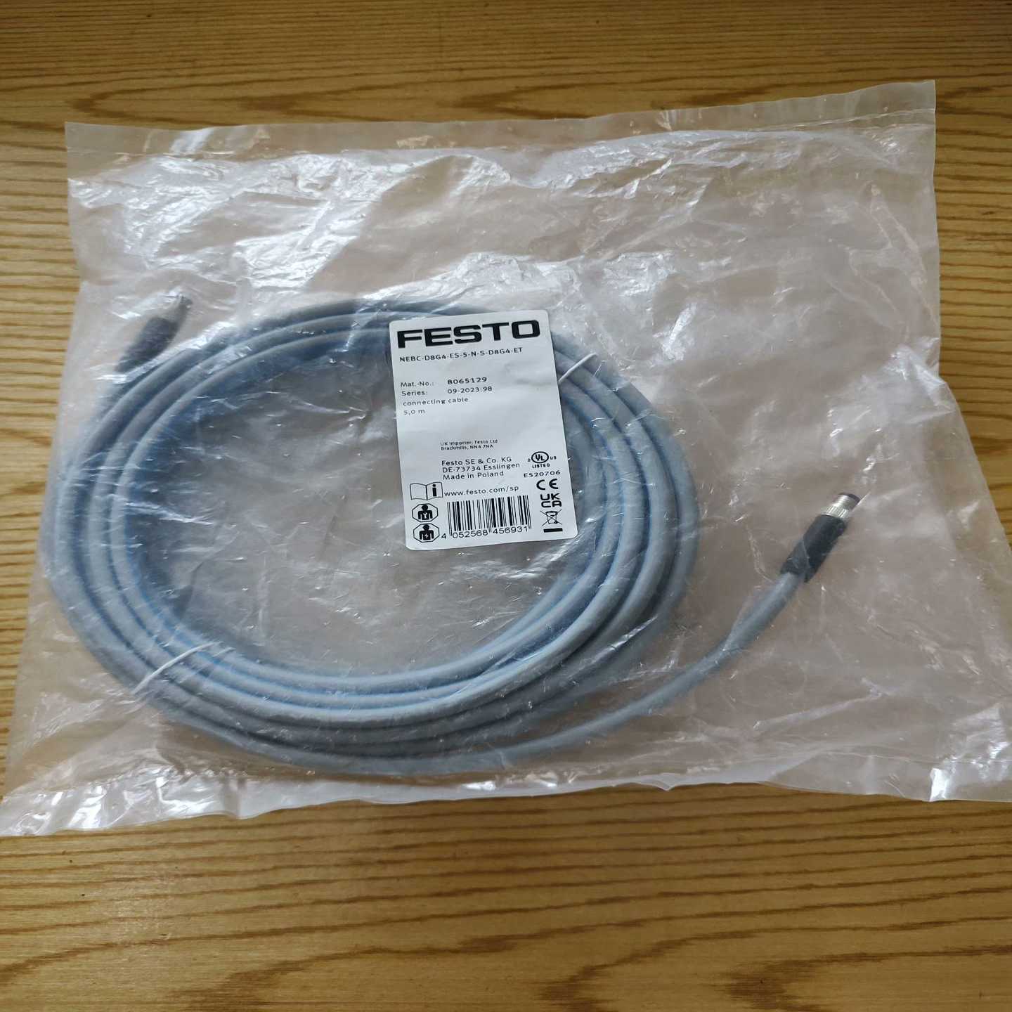 议价现货FESTO费斯托 连接电缆 NEBC-D8G4-ES-5