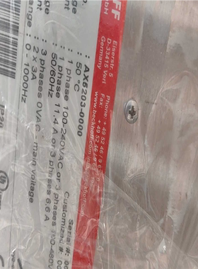 (背呗机械)BECKHOFF  AX5203-0000  实物  议价
