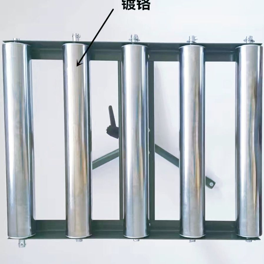 无动力滚筒输送架 木工接料送料架 刨床支撑托辊升降式便携可调