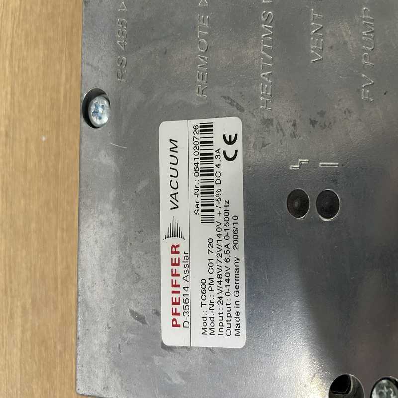 Pfeiffer TC600 Turbo Pump Cont拍前询价