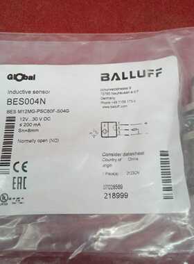 巴鲁夫传感器BES004N BES M12MG-~询价