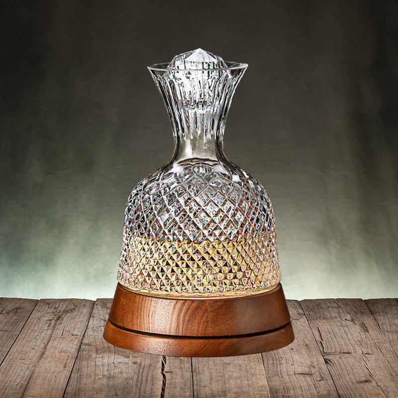 旋转醒酒器红酒家用套装高端快速分酒扎壶高级感摇摇水晶葡萄