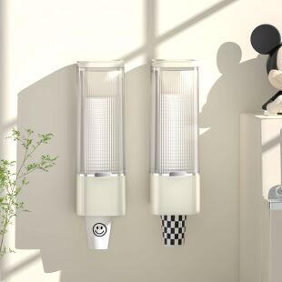 杯架一次性杯子取杯器挂墙纸杯架客厅饮水机防尘免打孔水杯放置架