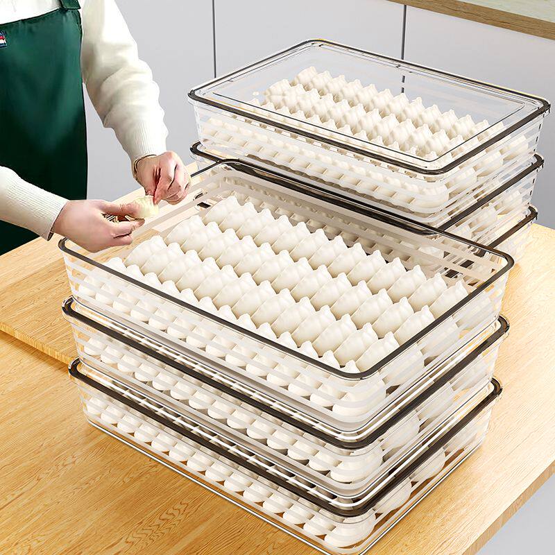 日本饺子冷冻速冻盒专用食级冰箱收纳盒用包子馒头保鲜盒储