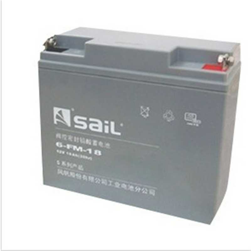 风帆蓄电池6-GFM-18铅酸免维护12V18AH应急uzps消防eps电源