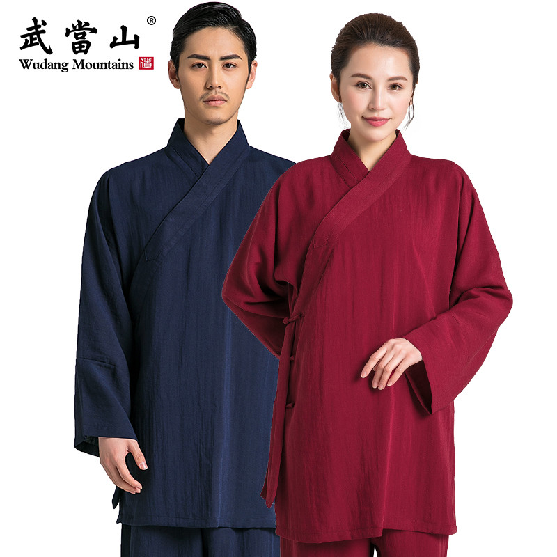 武当山服饰夏季太极服汉服短款太极服男女练功服武术表演太极