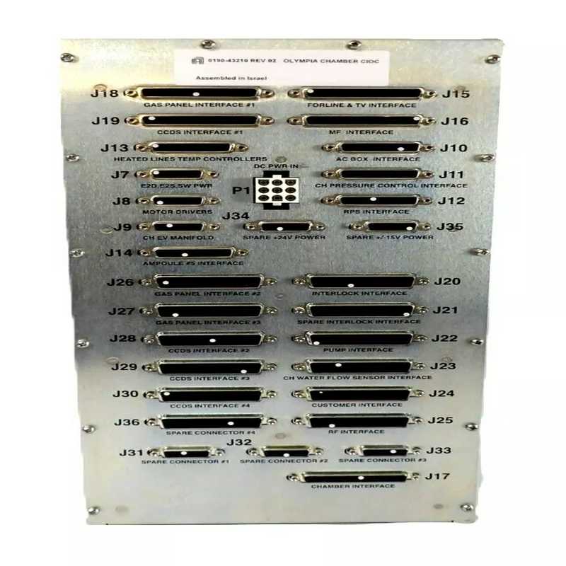 【星慕电子】AMAT 0190-43210，Olympia Chambe