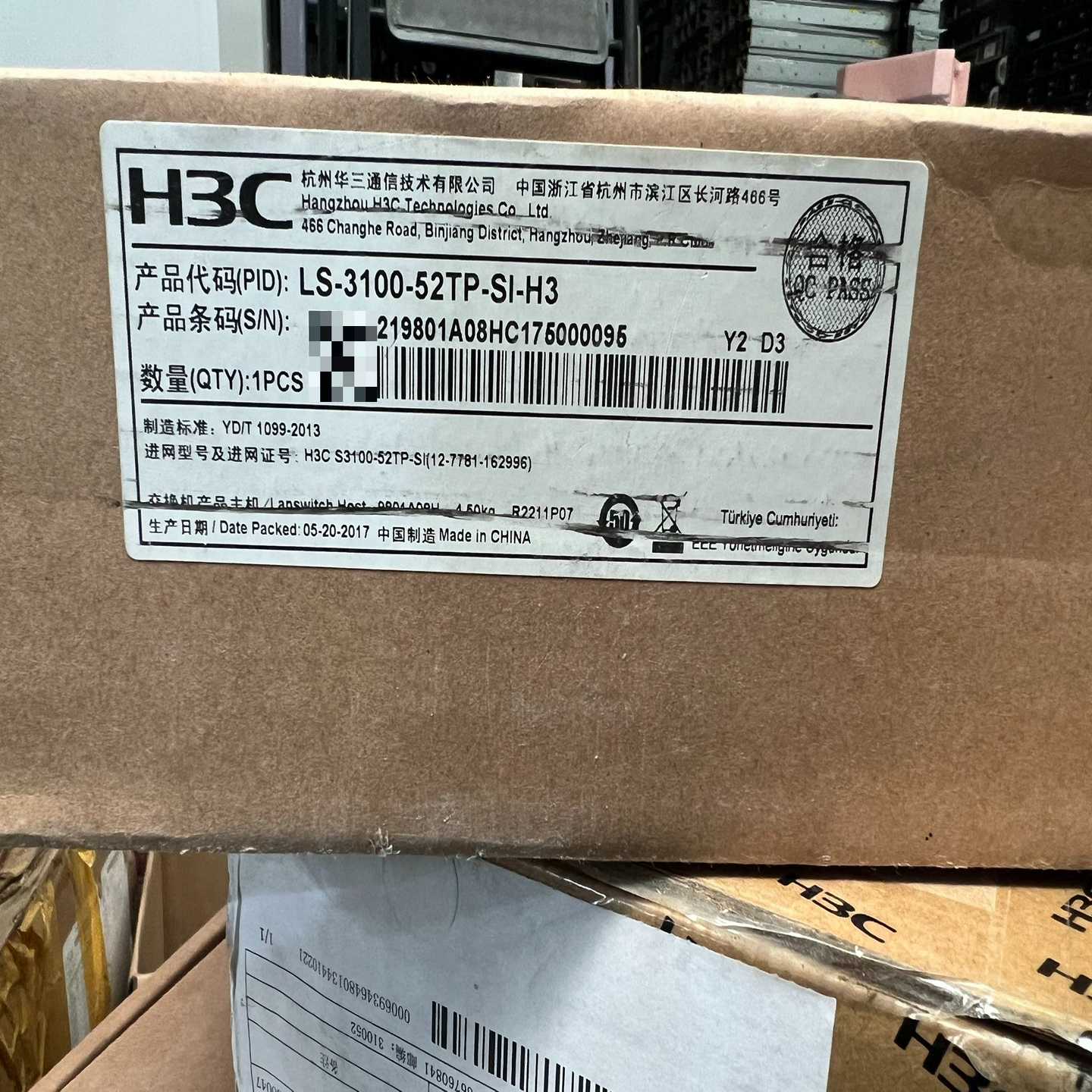询价~ 华三 H3C S3100-52TP-SI  48口百兆